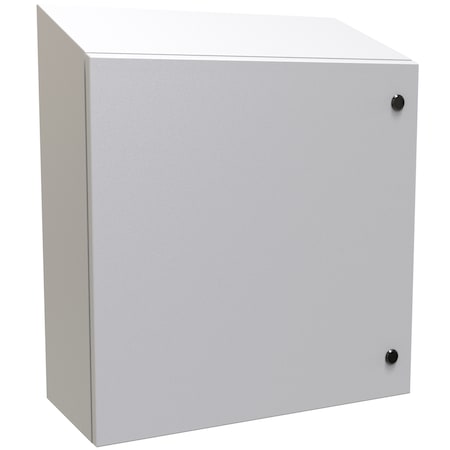 Hammond 1/4 Turn Latch Electrical Enclosures, 24 in H, 10 in D, 24 in W, 4, 12, Steel ST242410LG